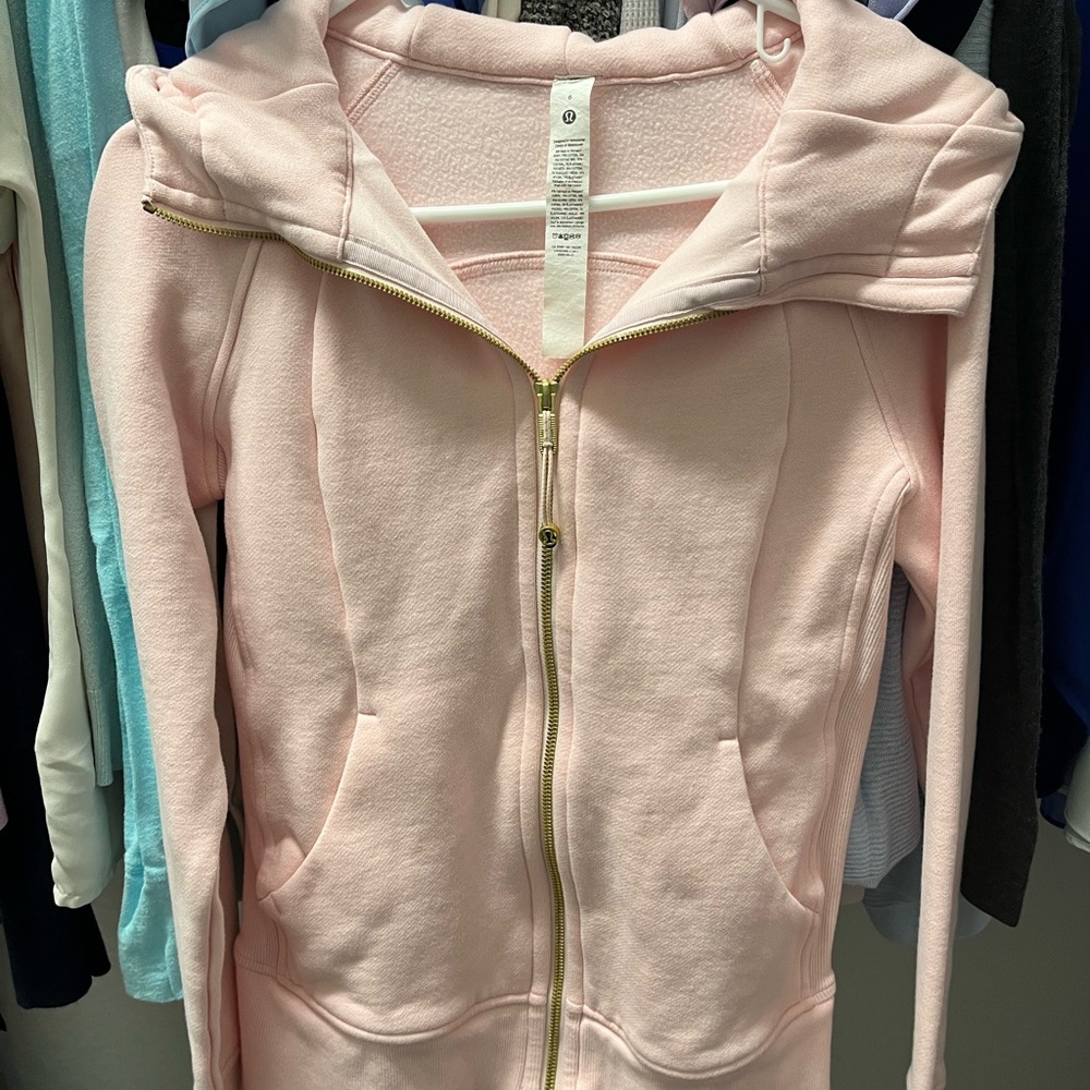 Lululemon Scuba Full Zip Hoodie Strawberry Milkshake